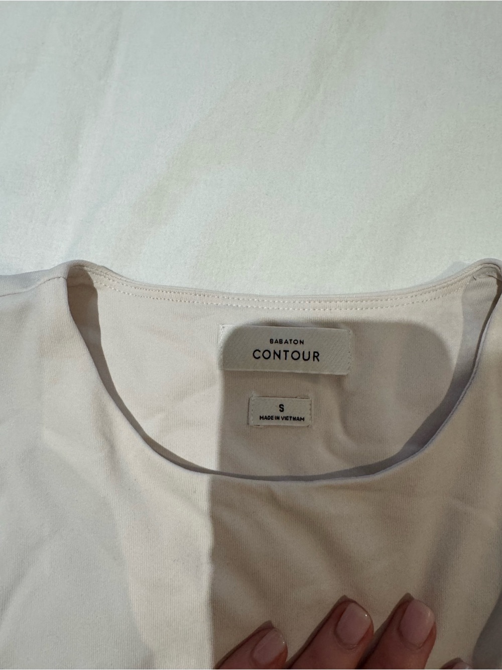Babaton Scoop Neck Contour Top in Cream